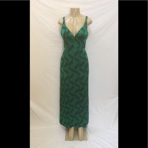 Nieves Lavi New York Sz 8 Emerald Green Maxi Dress